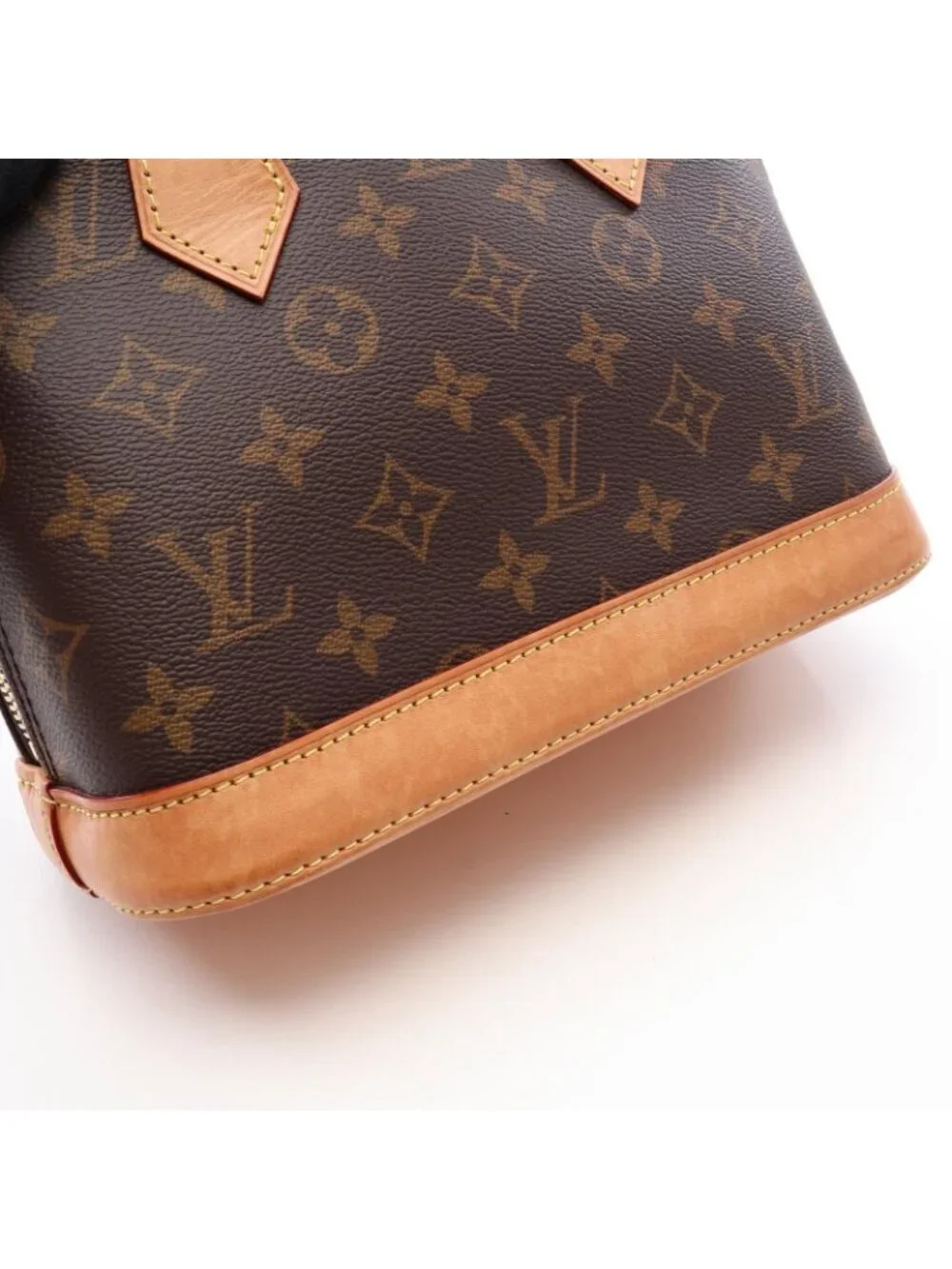 Louis Vuitton Alma BB Monogram 2-Way Canvas Leather Handbag